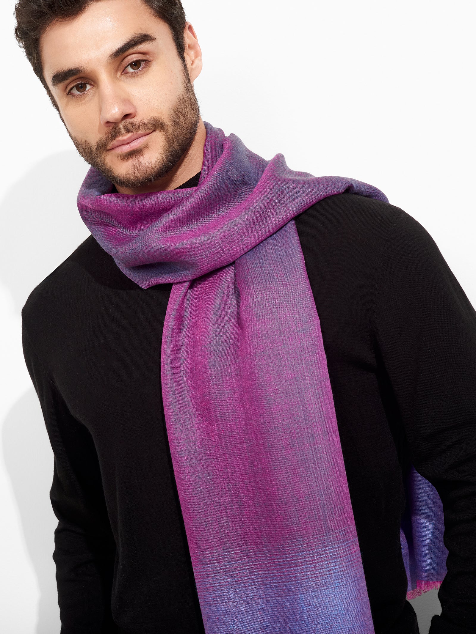 Zulma Shawl Baby Alpaca Color Purple