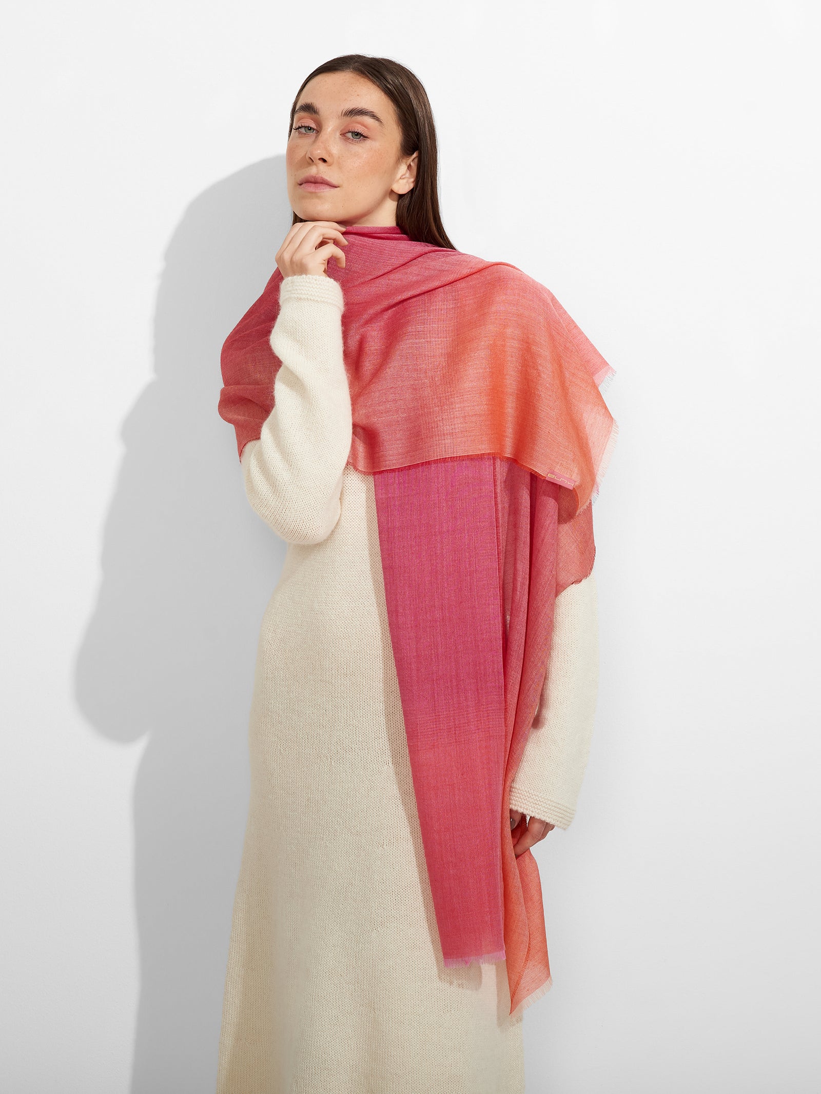 Chal de bebé alpaca Zulma Color Rojo