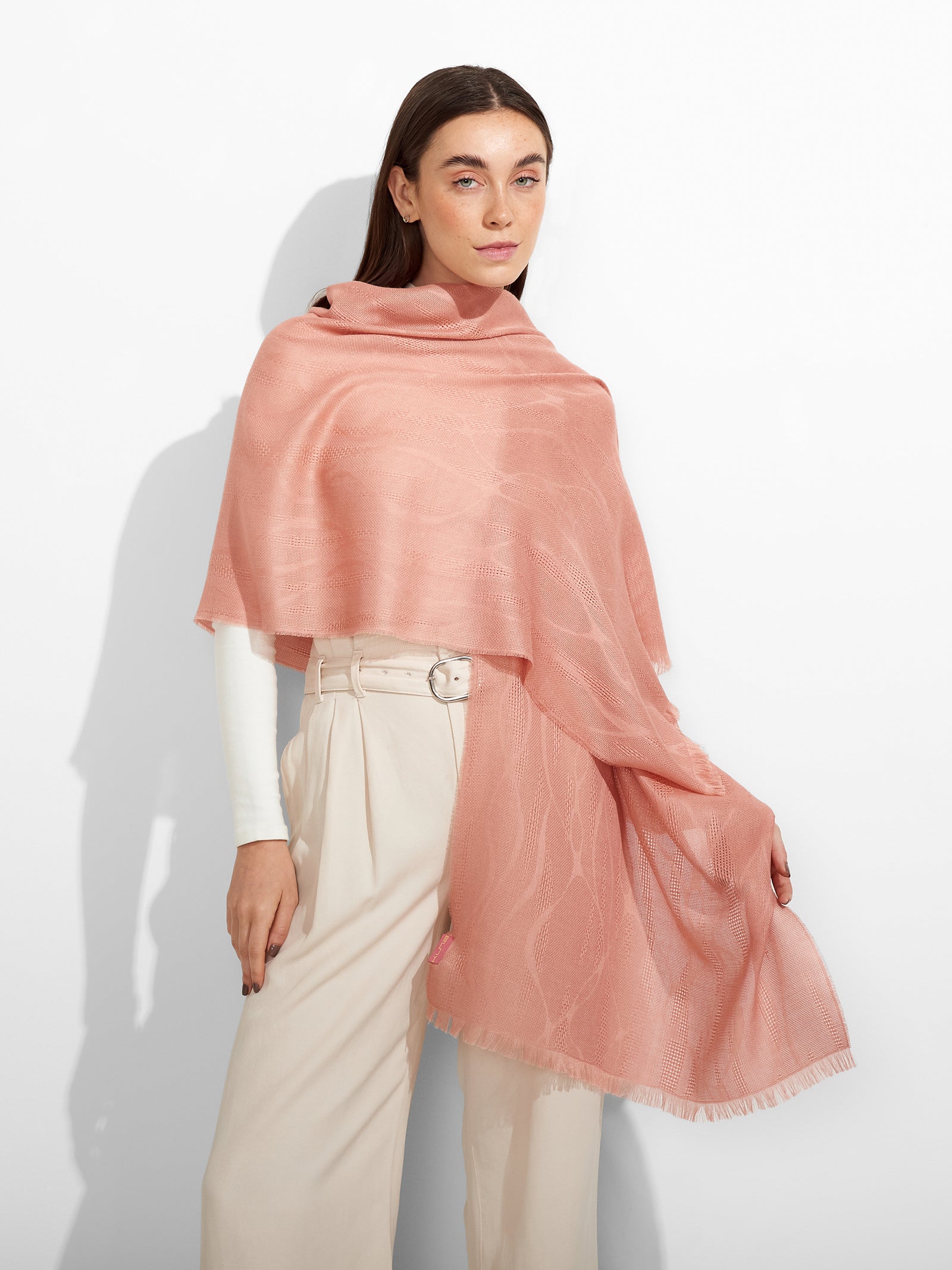 Zuniga Shawl Baby Alpaca Color Pink