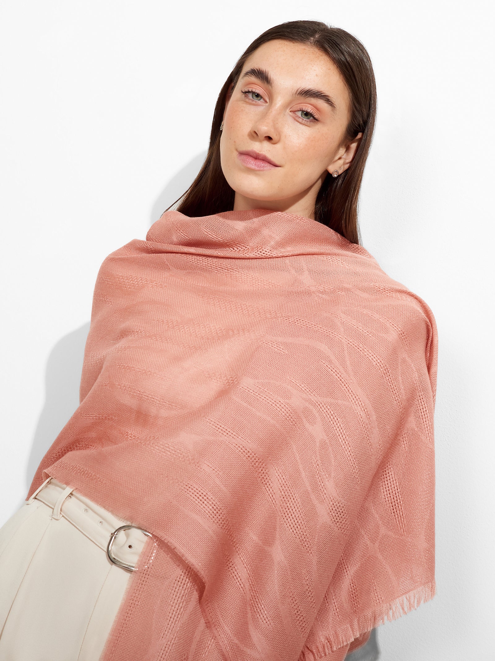 Zuniga Shawl Baby Alpaca Color Pink