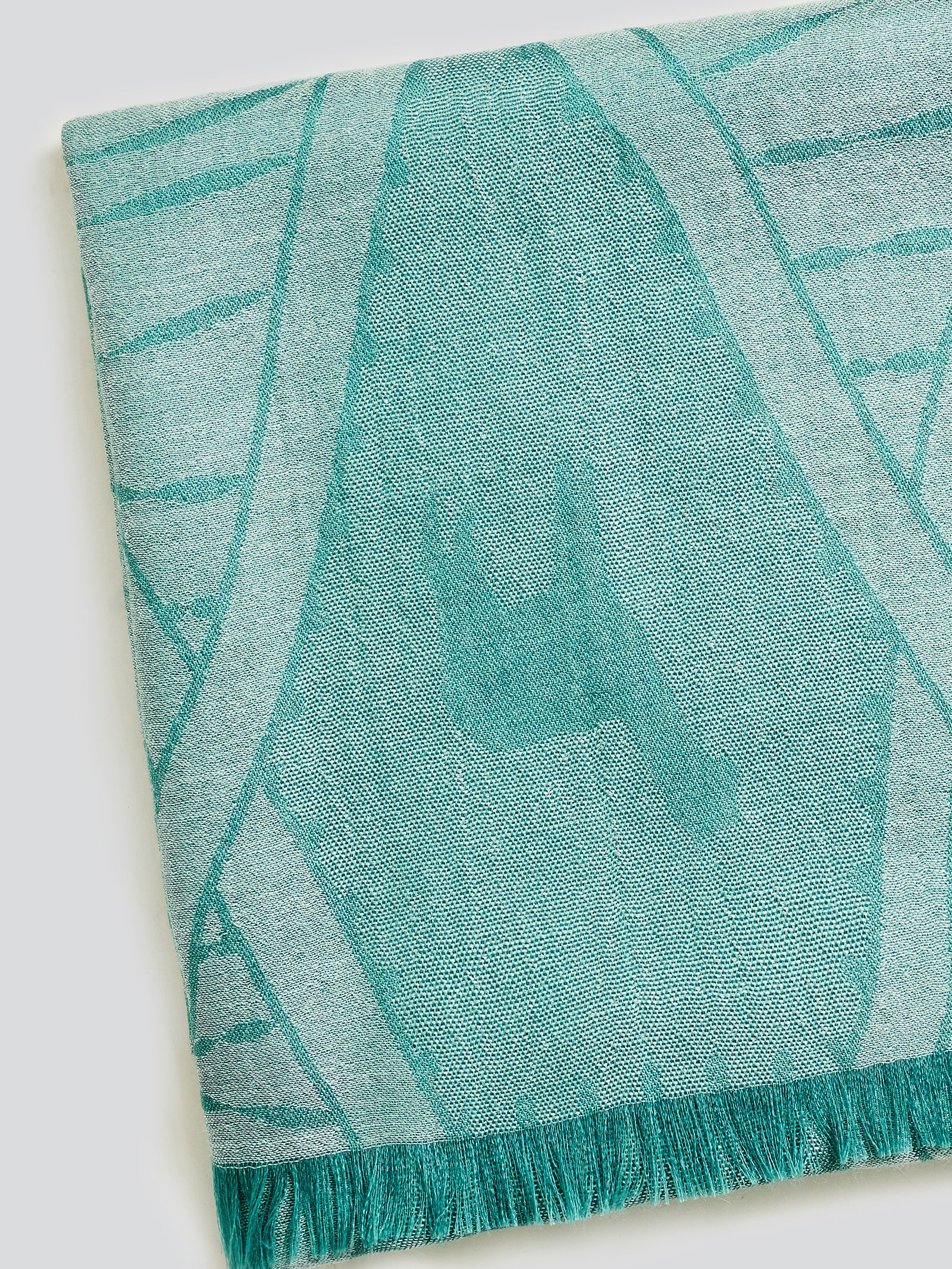 Chal Yuca de Alpaca Bebé Color Verde
