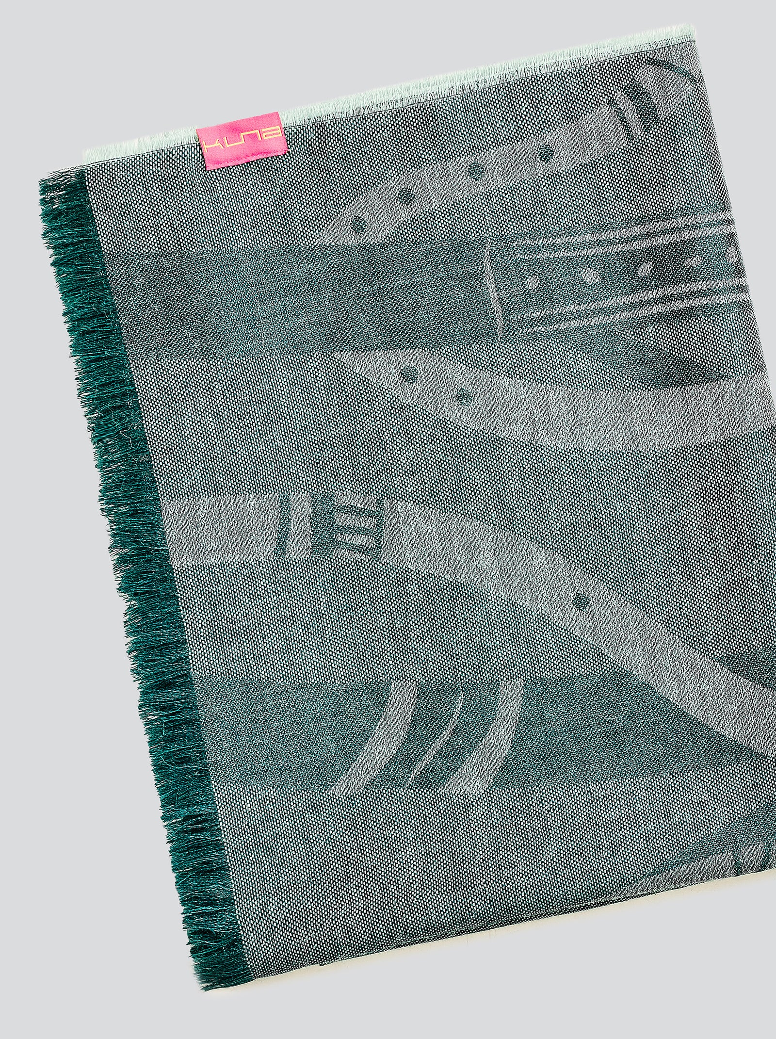 Chal Yulene de alpaca para bebé color verde
