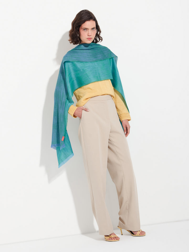Zankov Shawl Baby Alpaca Color Green