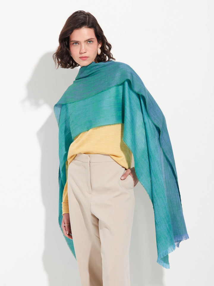 Zankov Shawl Baby Alpaca Color Green