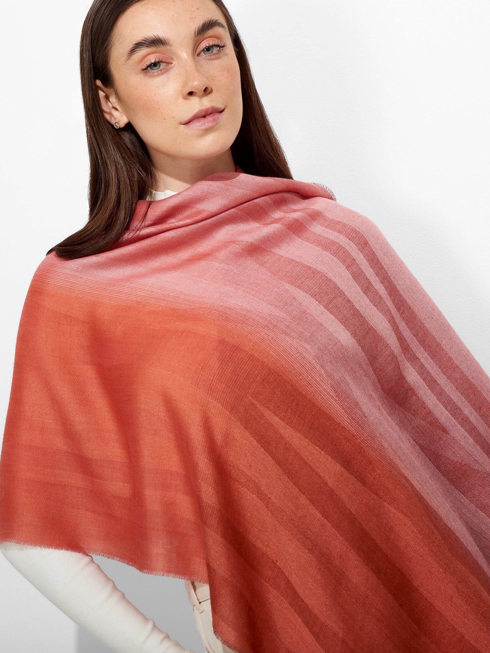 Zakiri Shawl Baby Alpaca Color Pink