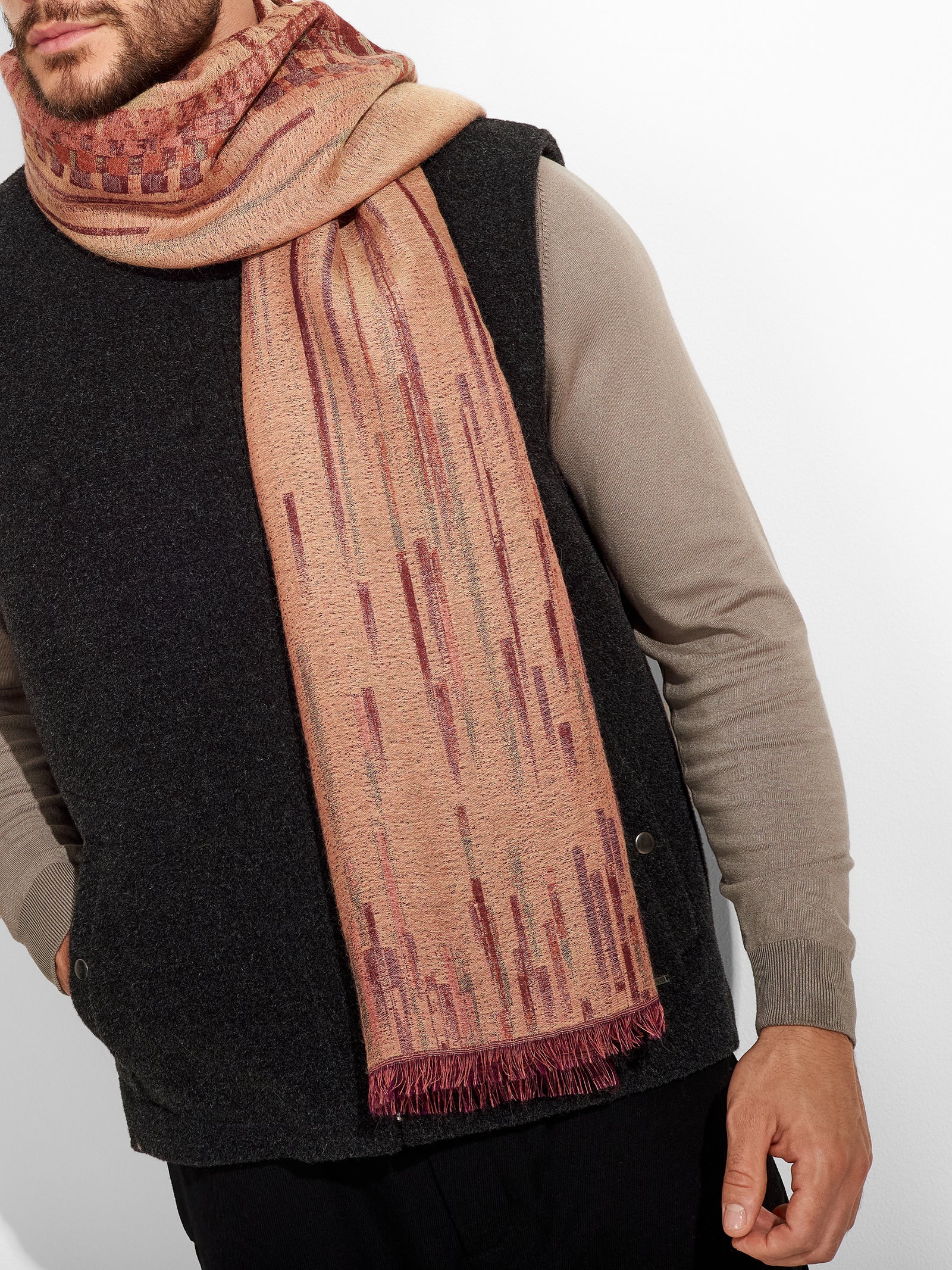 Zulett Shawl Baby Alpaca Color Pink