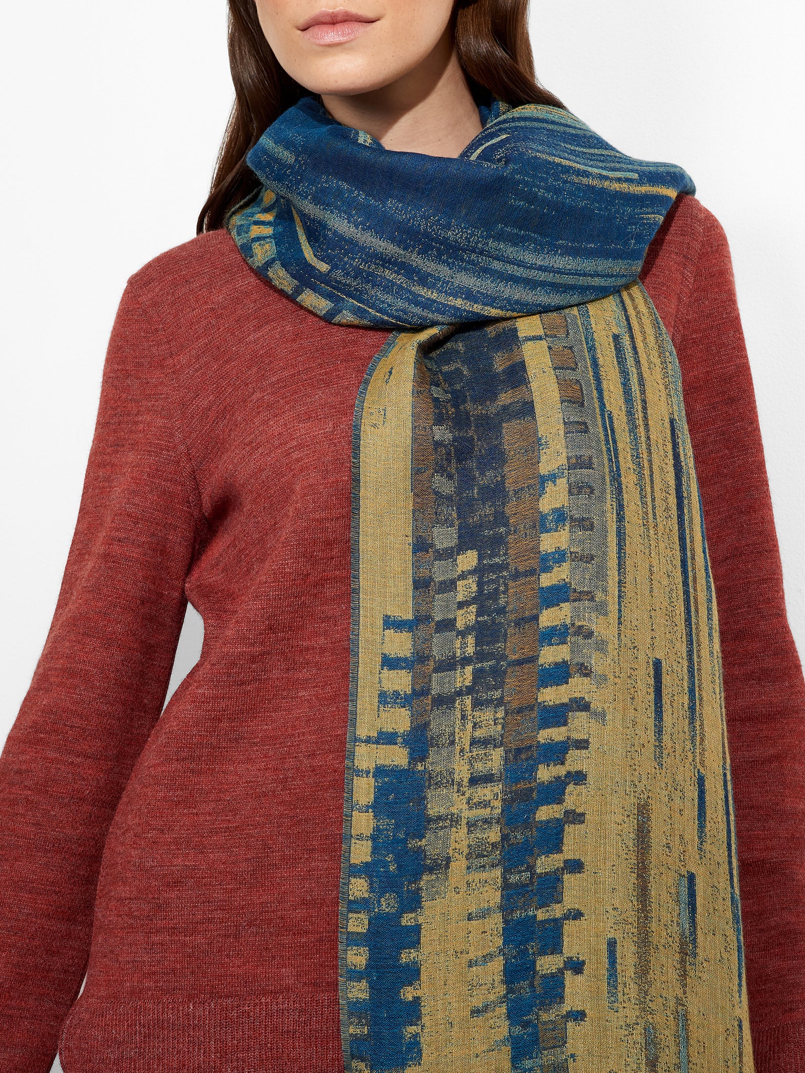 Zulett Shawl Baby Alpaca Color Ligth Blue