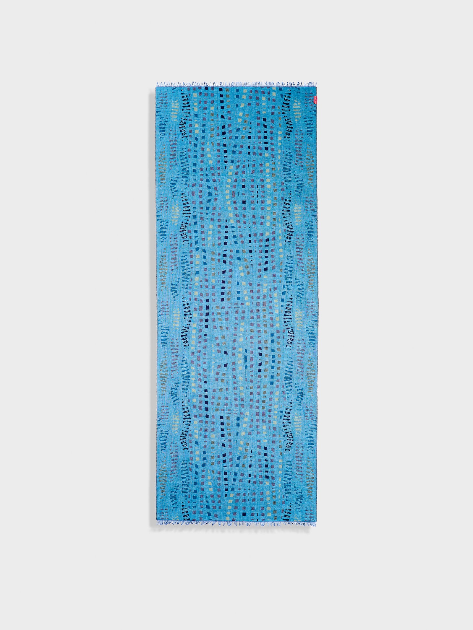 Zane Shawl Baby Alpaca Color Blue