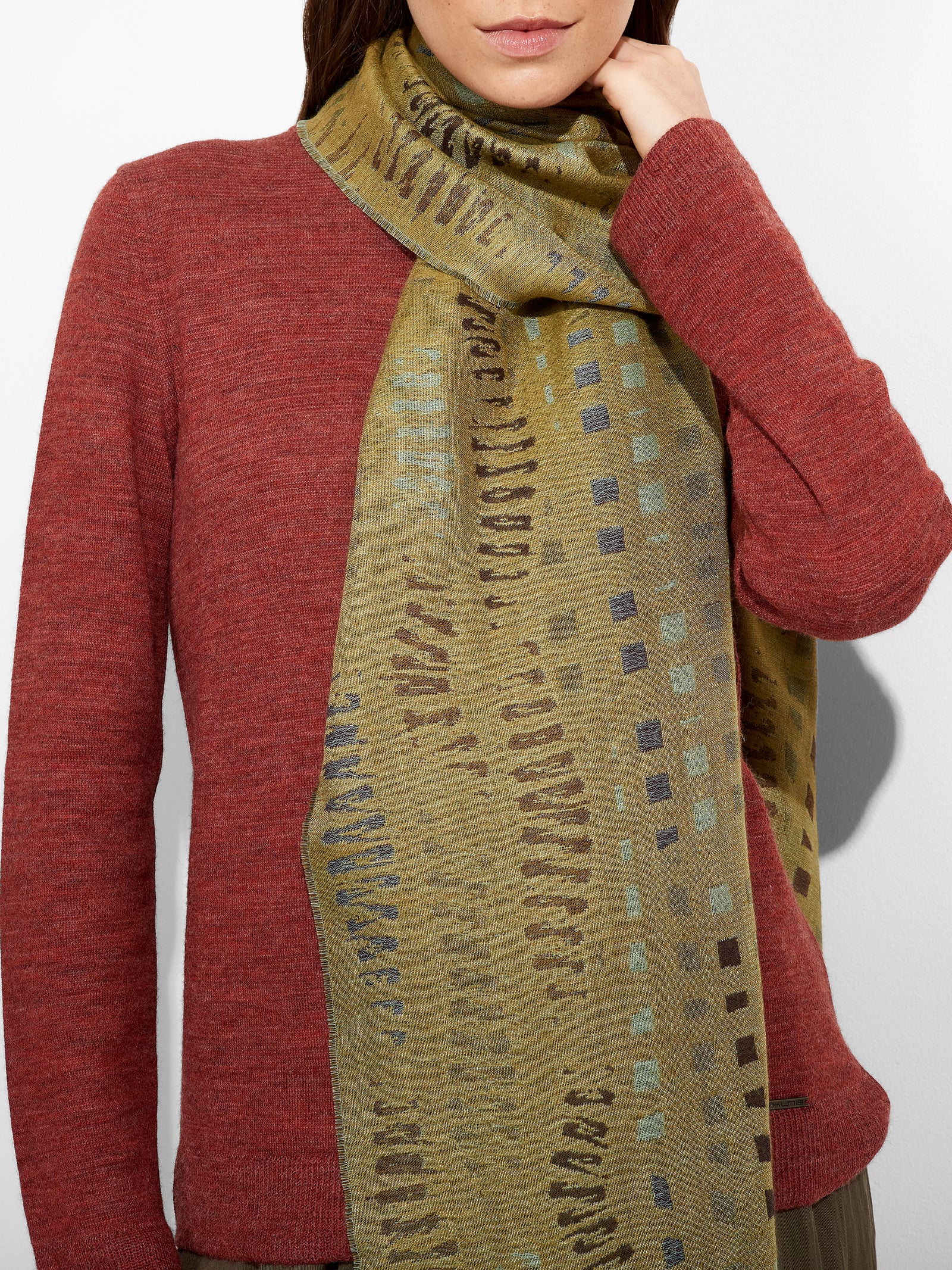 Zane Shawl Baby Alpaca Color Green