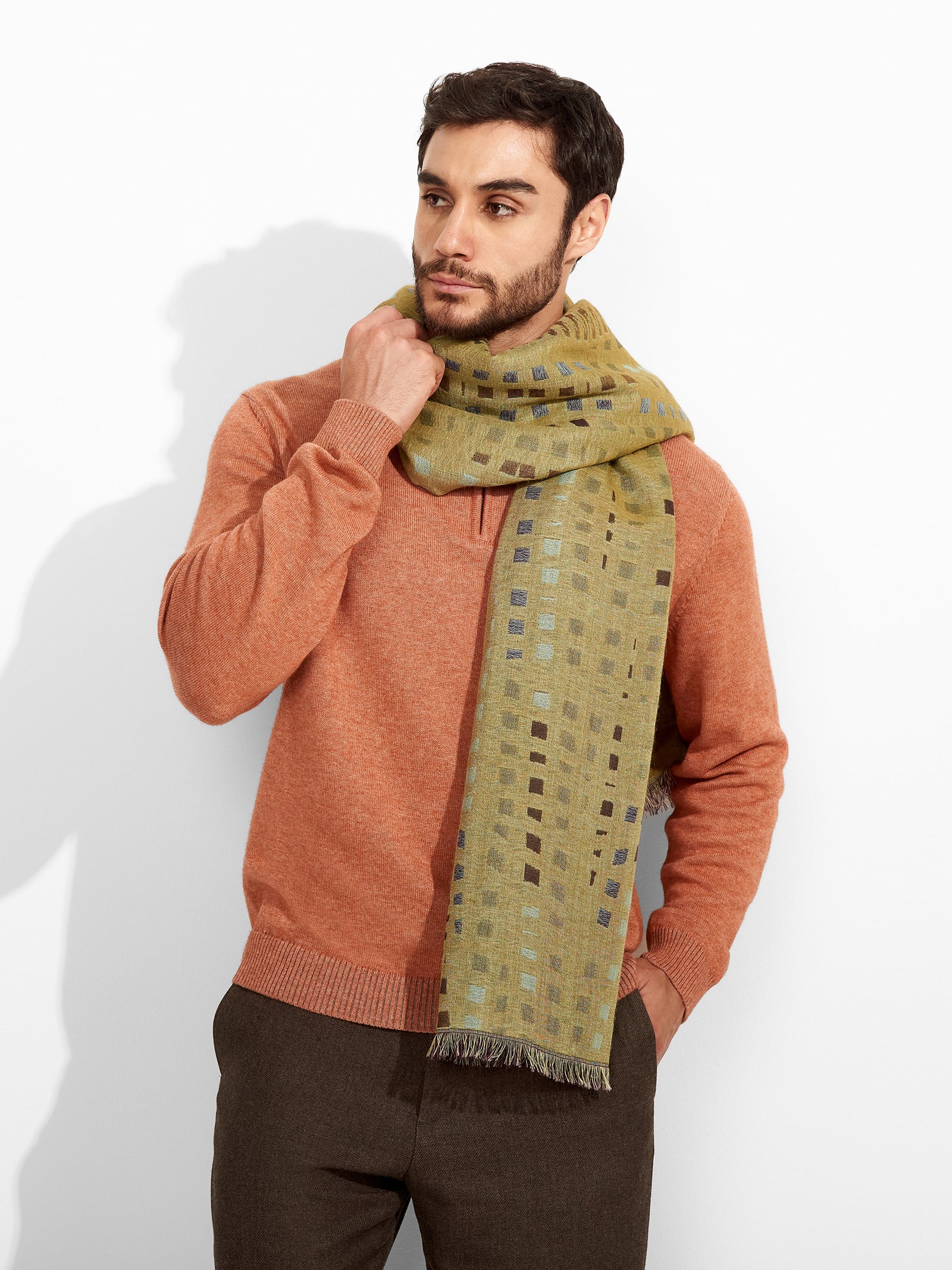 Zane Shawl Baby Alpaca Color Green