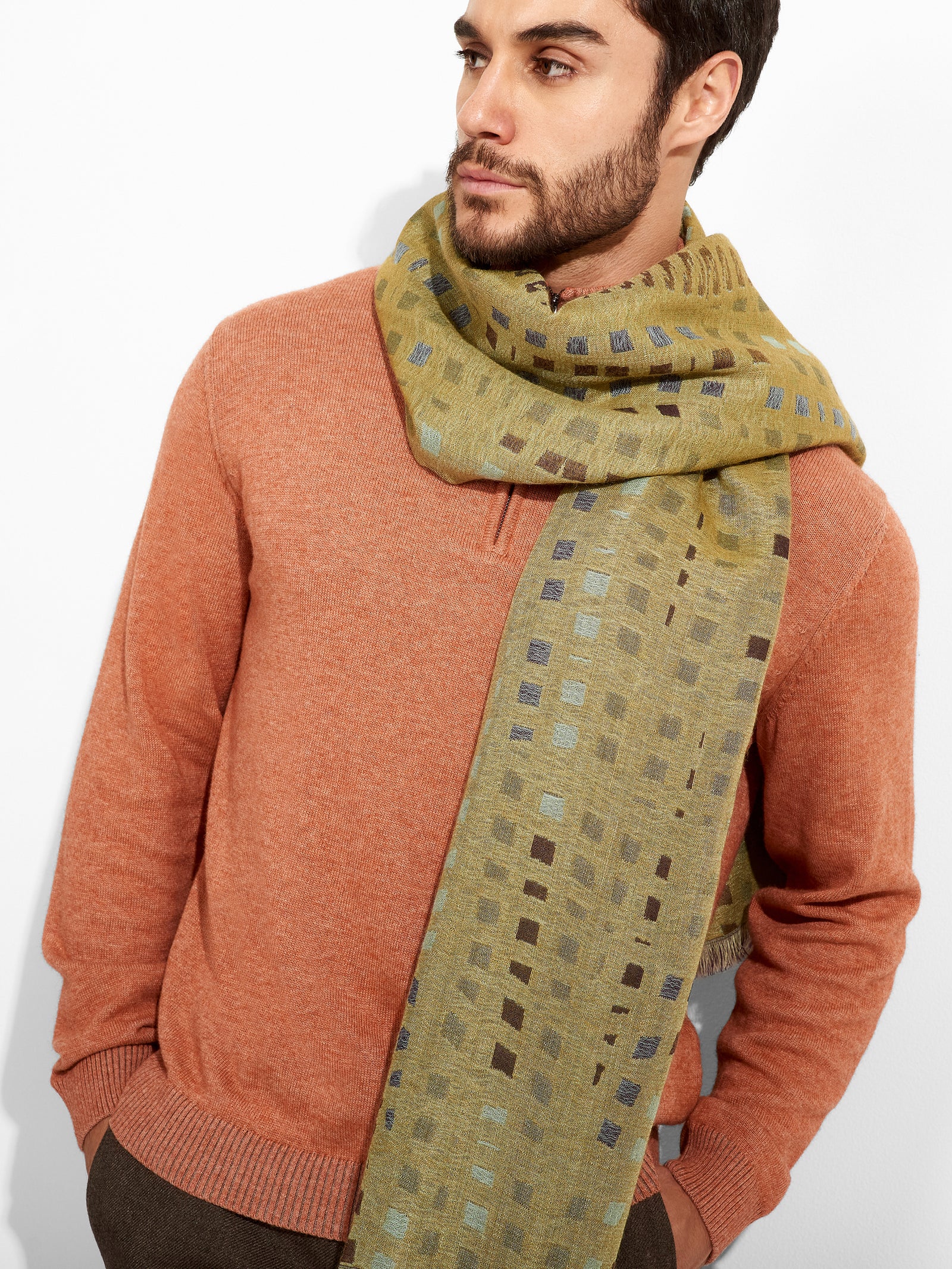 Zane Shawl Baby Alpaca Color Green