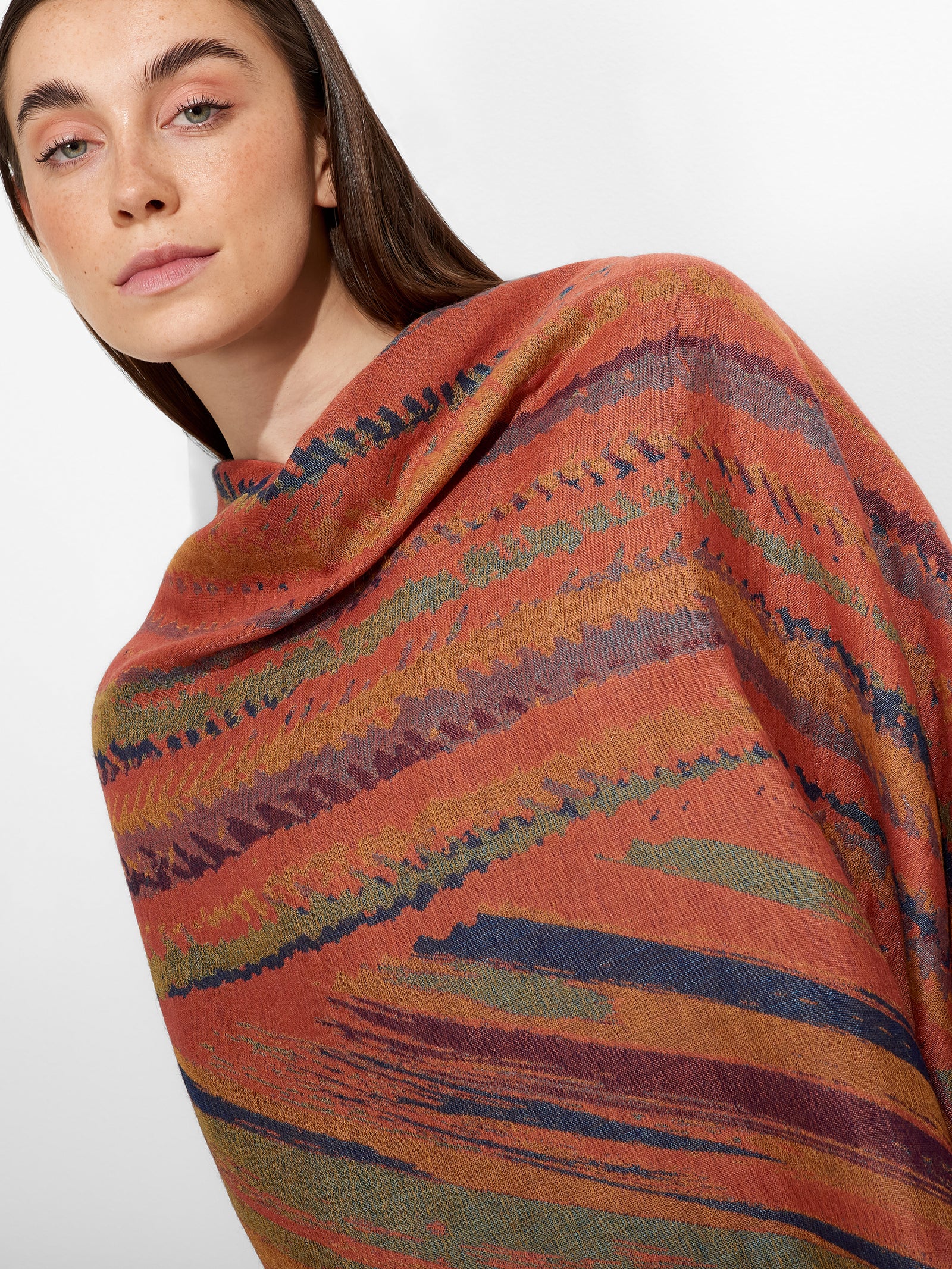 Pañuelo Zidny de Alpaca Baby Color Naranja
