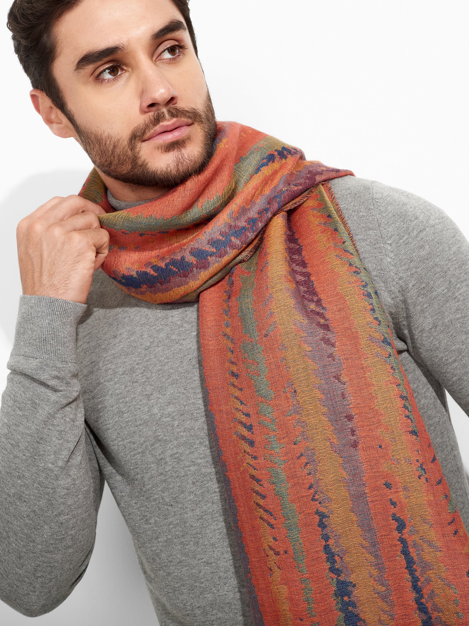 Pañuelo Zidny de Alpaca Baby Color Naranja