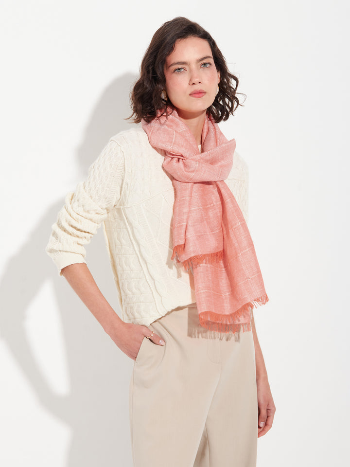 Zoda Shawl Baby Alpaca Color Orange