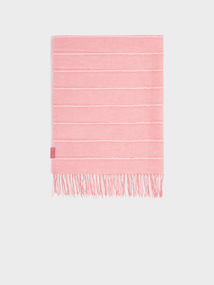 Zabila Shawl Linen Color Pink
