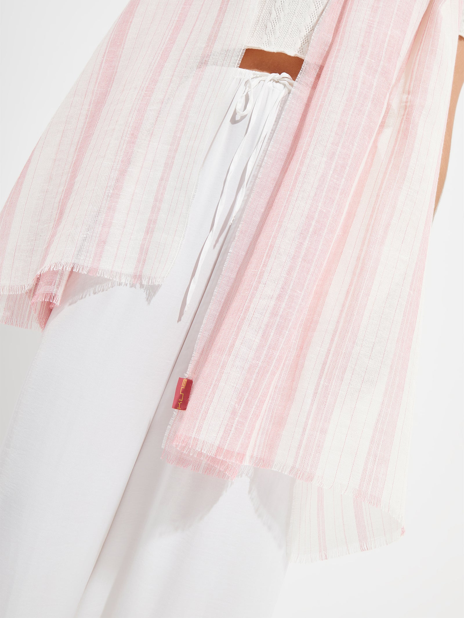 Yoga Shawl Linen Color Pink