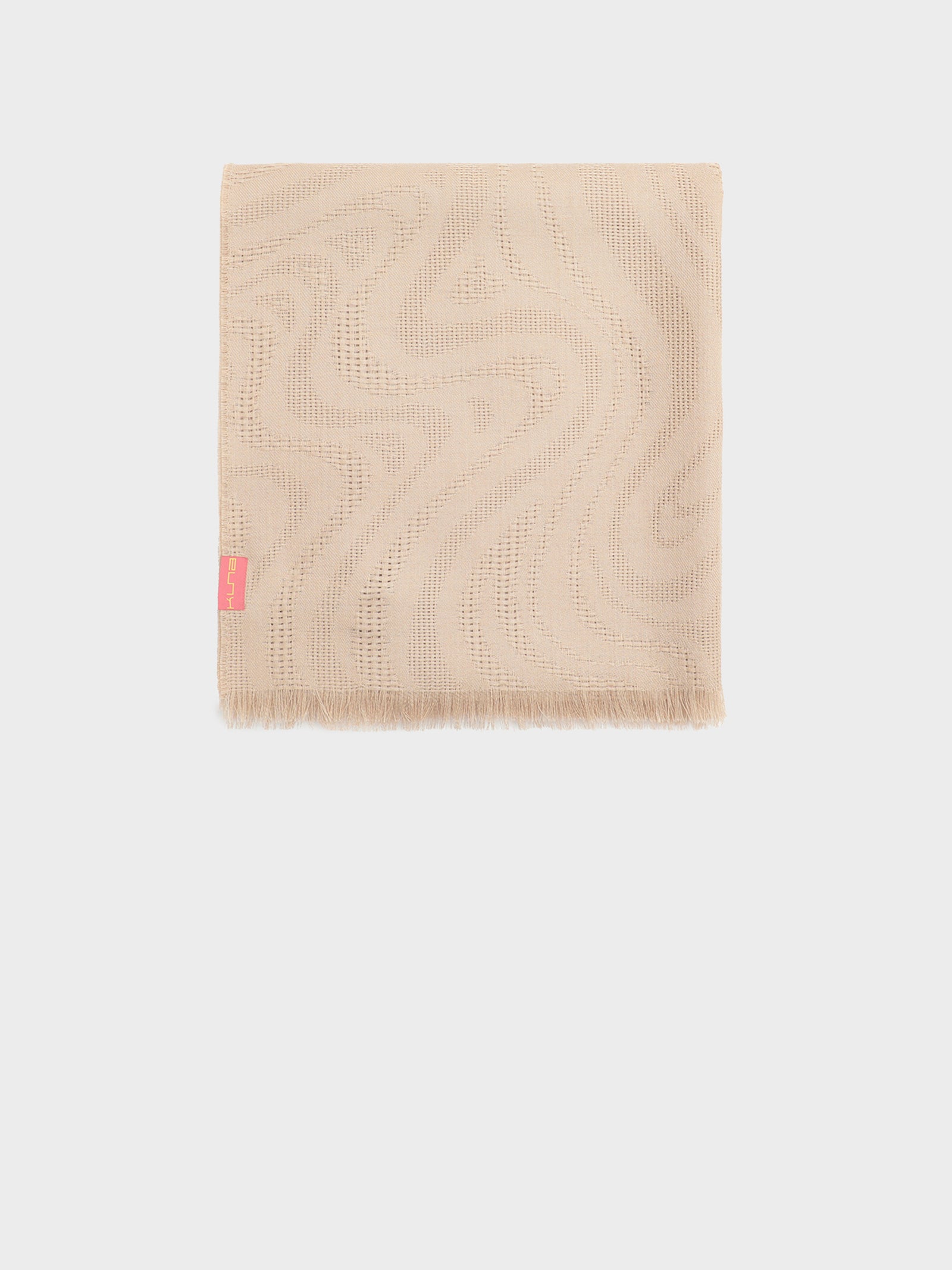Pañoleta Yxtapa de Baby Alpaca Color Beige