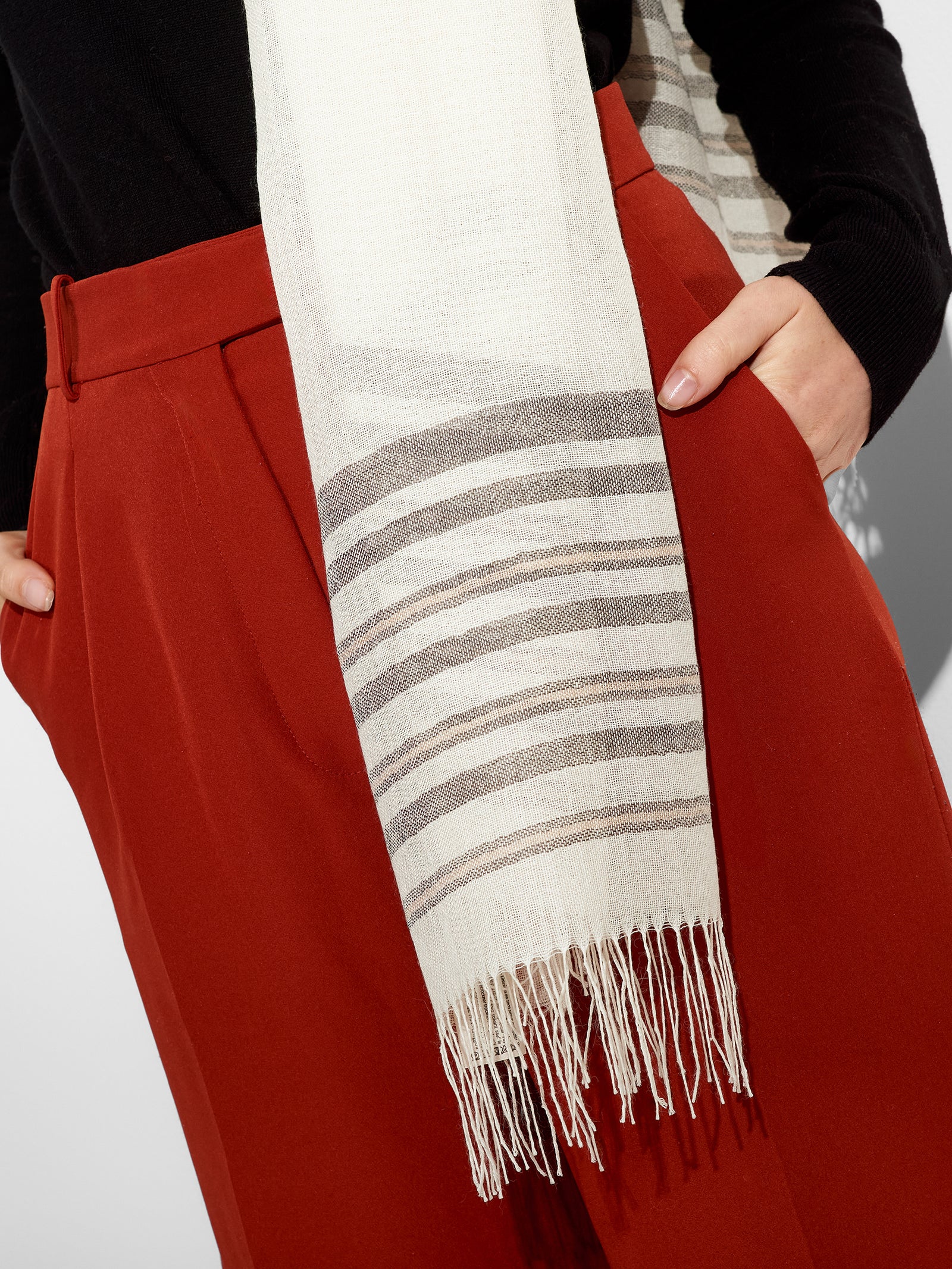 Chal Mao de Baby Alpaca Color Crudo
