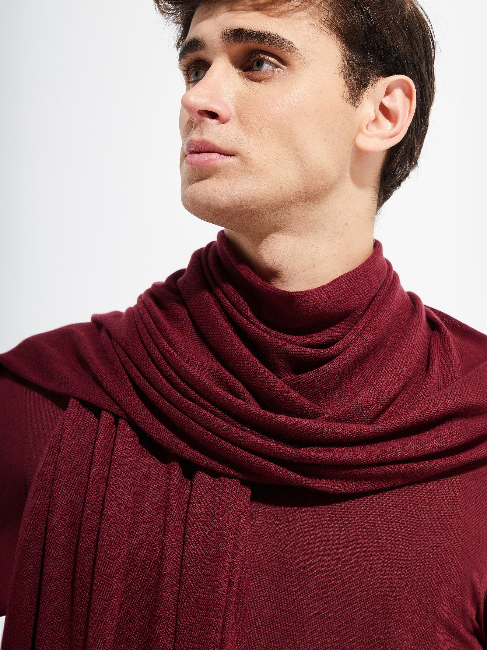 Bouveret Shawl Vikuna Color Burdeo