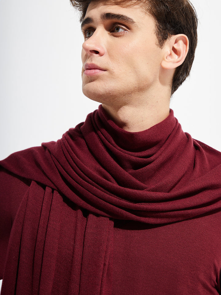 ESTOLA BOUVERET DE VICUÑA COLOR BURDEO