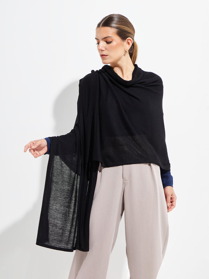 ESTOLA BOUVERET DE VICUÑA COLOR BLACK