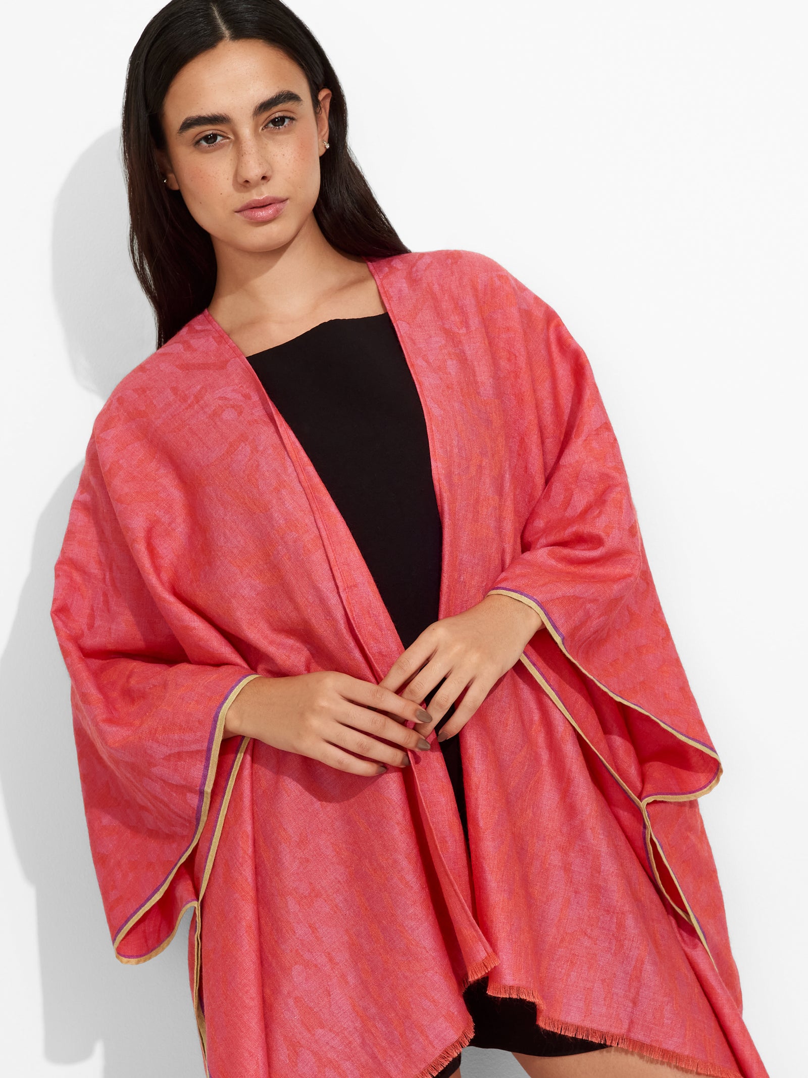 Umacollo Cape Baby Alpaca Color Orange