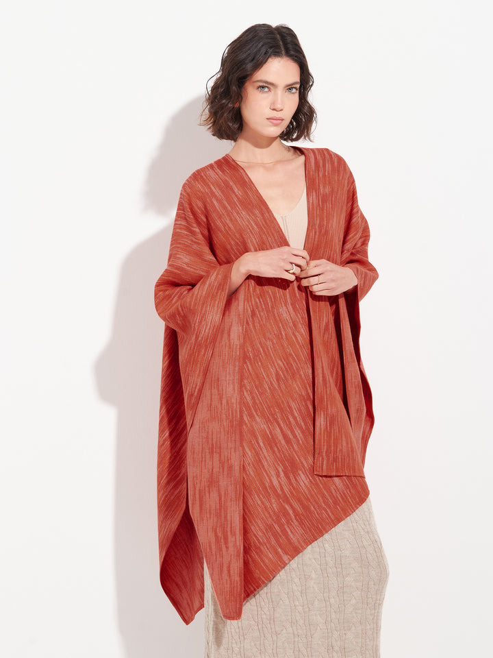 Capa de alpaca bebé Zareli, color naranja