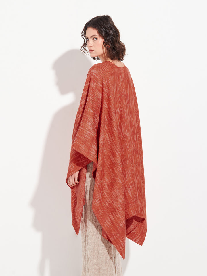 Capa de alpaca bebé Zareli, color naranja
