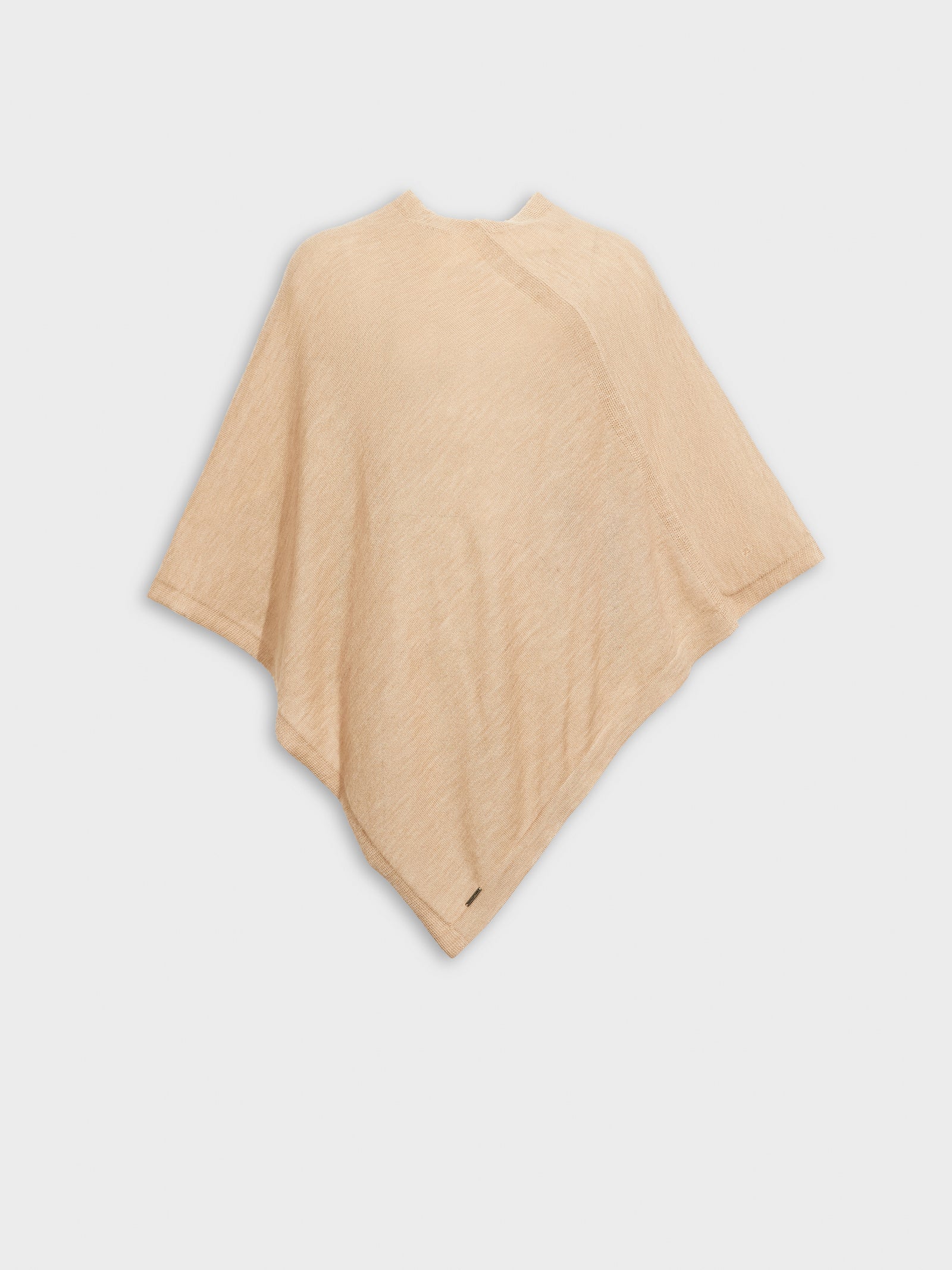 Almendra Poncho Baby Alpaca Color Beige