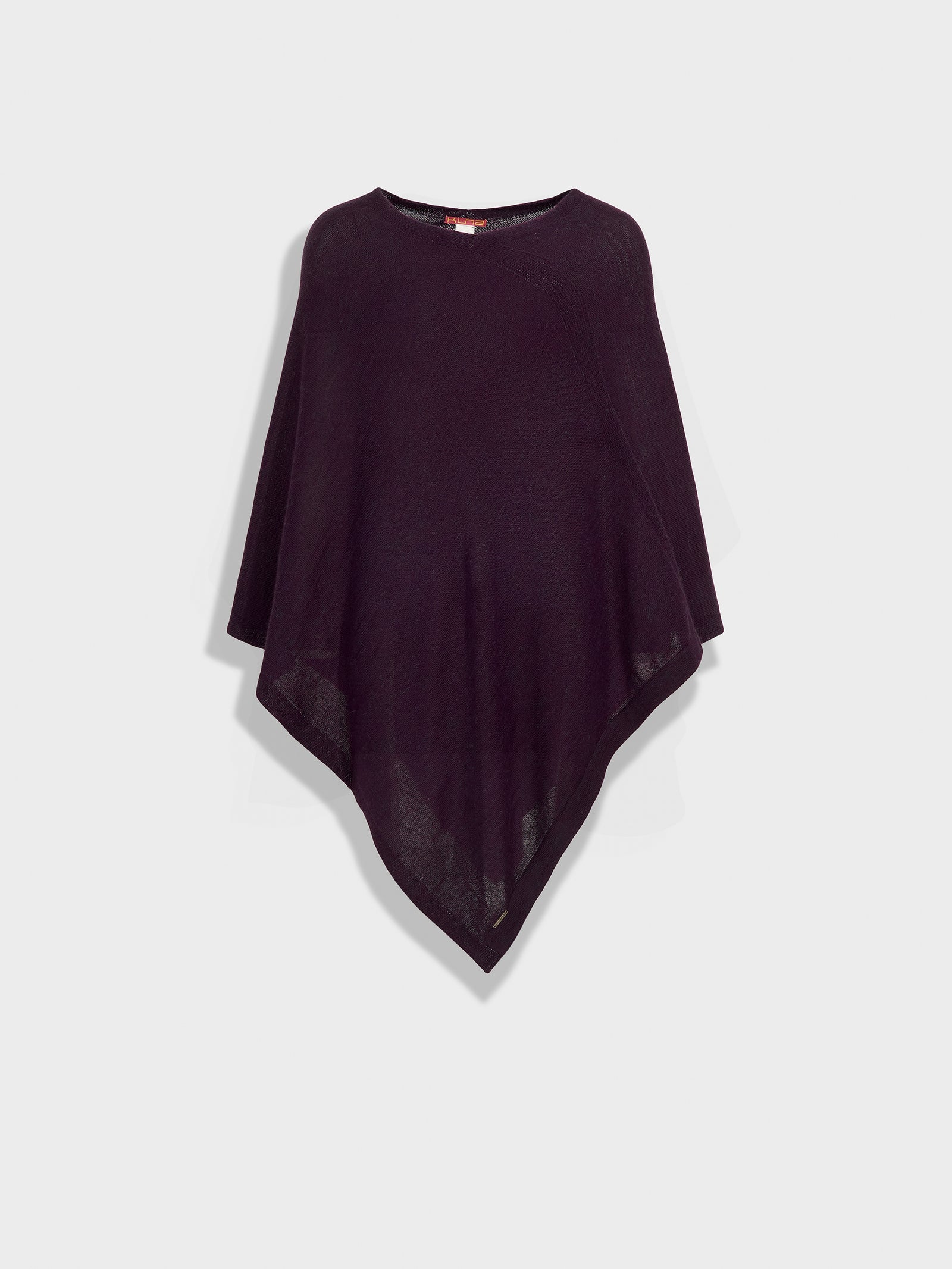 Almendra Poncho Baby Alpaca Color Purple