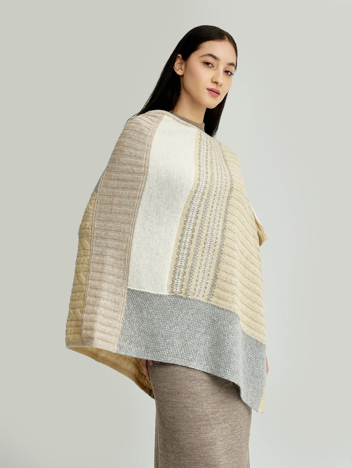 Ysadora Poncho Bebé Alpaca Color Beige