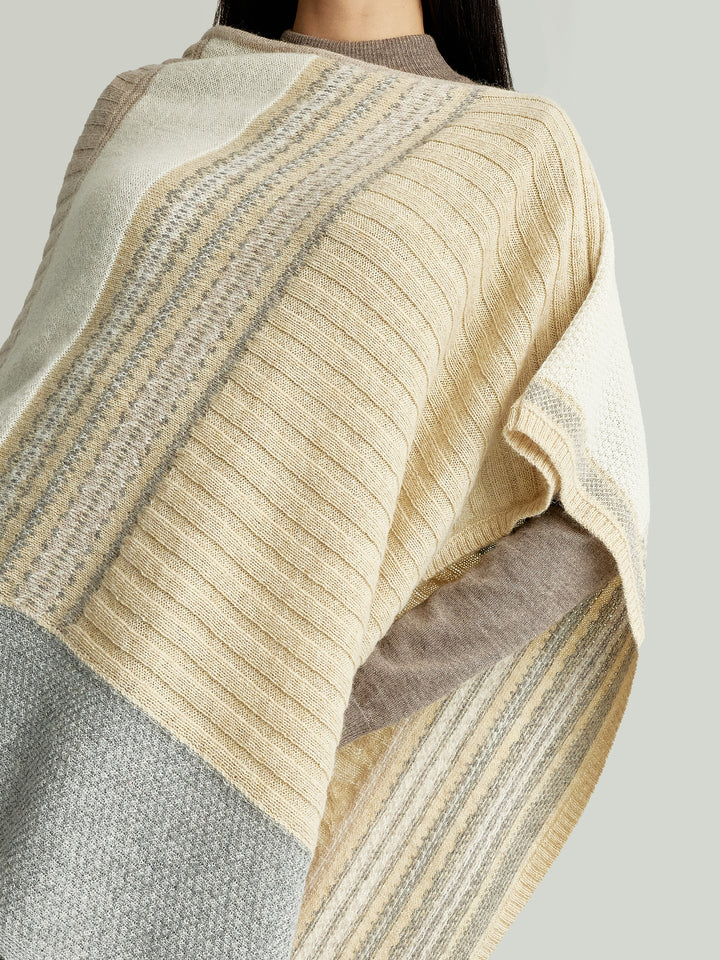 Ysadora Poncho Bebé Alpaca Color Beige