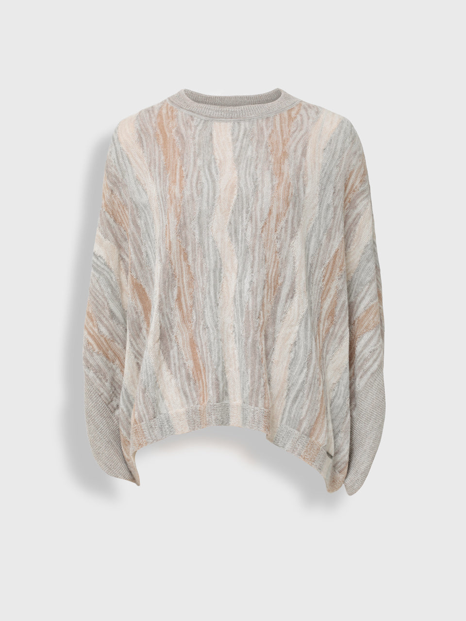 Yola Poncho Baby Alpaca Color Beige Claro