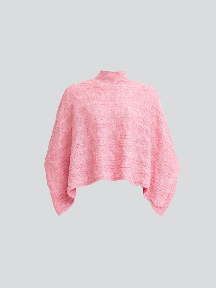 Yanina Poncho Bebé Alpaca Color Rosa