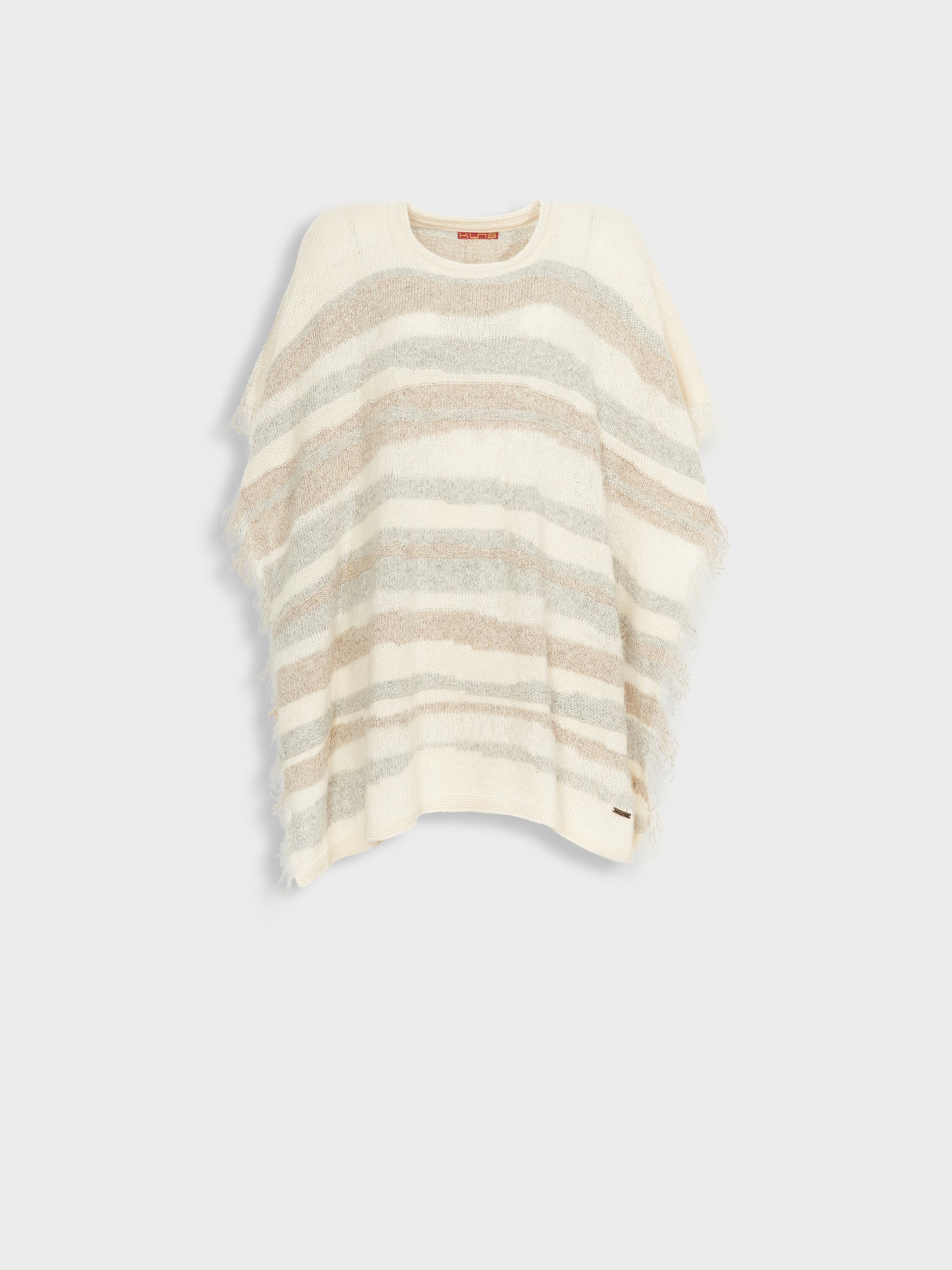 Zegovia Poncho Baby Alpaca Color Ecru