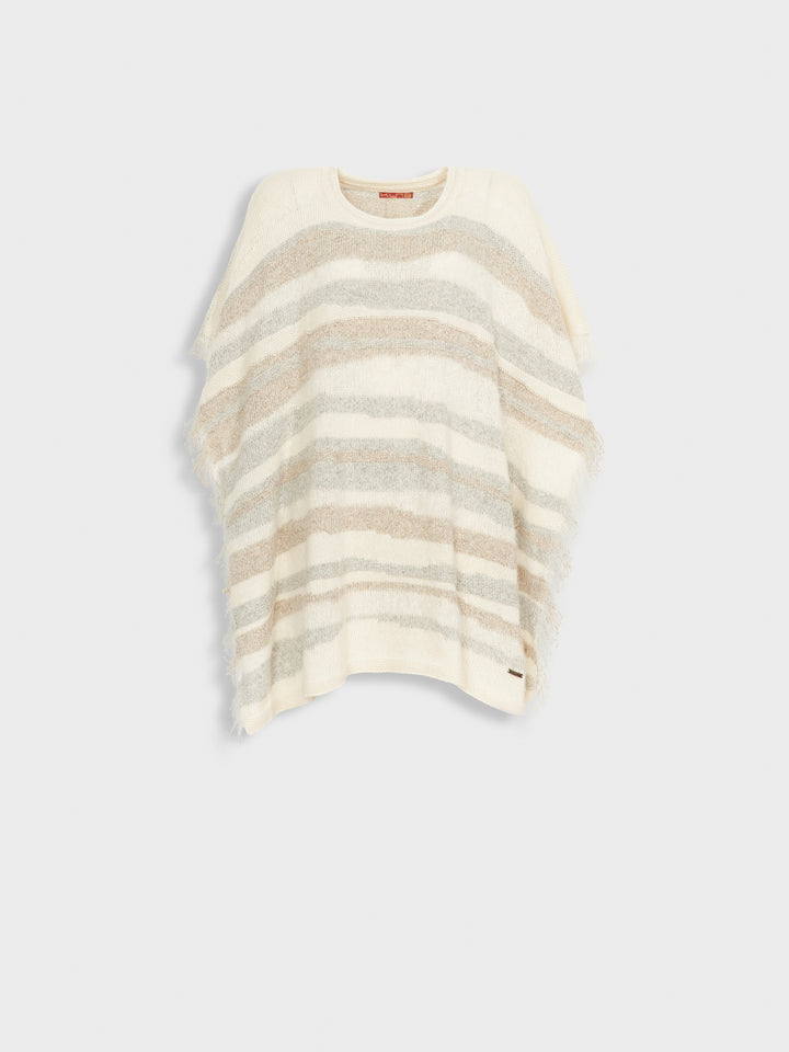 Poncho de Bebé de Alpaca Zegovia Color Crudo