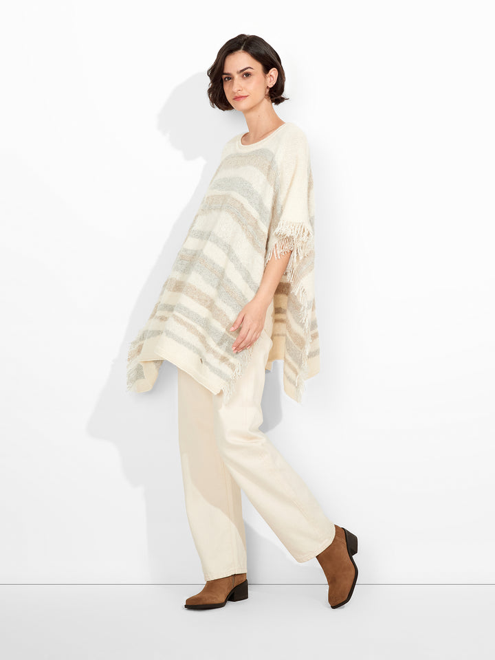 Poncho de Bebé de Alpaca Zegovia Color Crudo