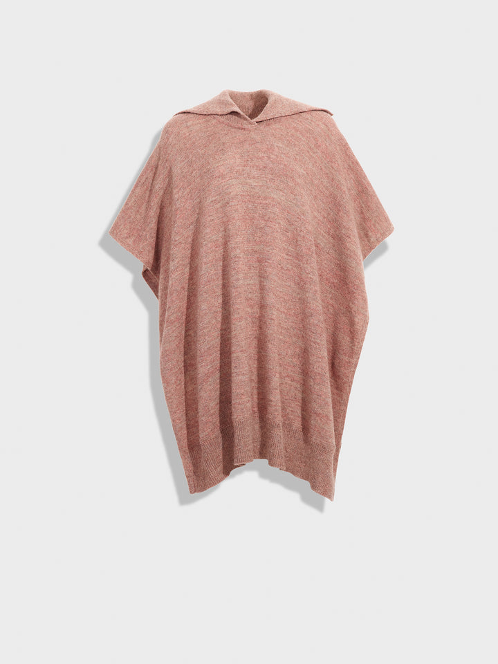 Zoila Poncho Baby Alpaca Color Rosa