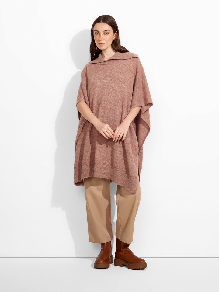 Zoila Poncho Baby Alpaca Color Rosa
