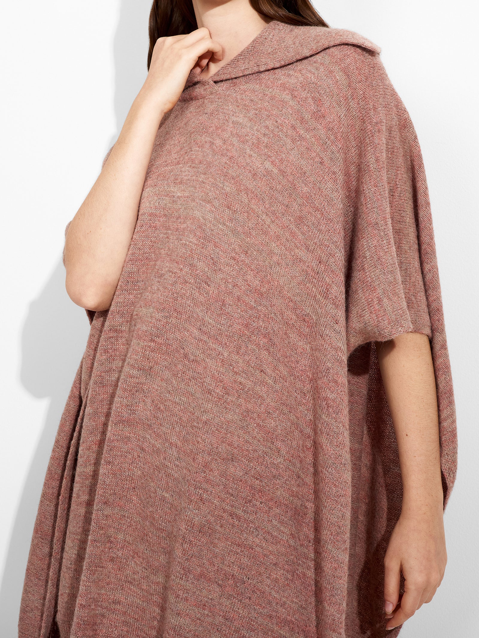 Zoila Poncho Baby Alpaca Color Pink