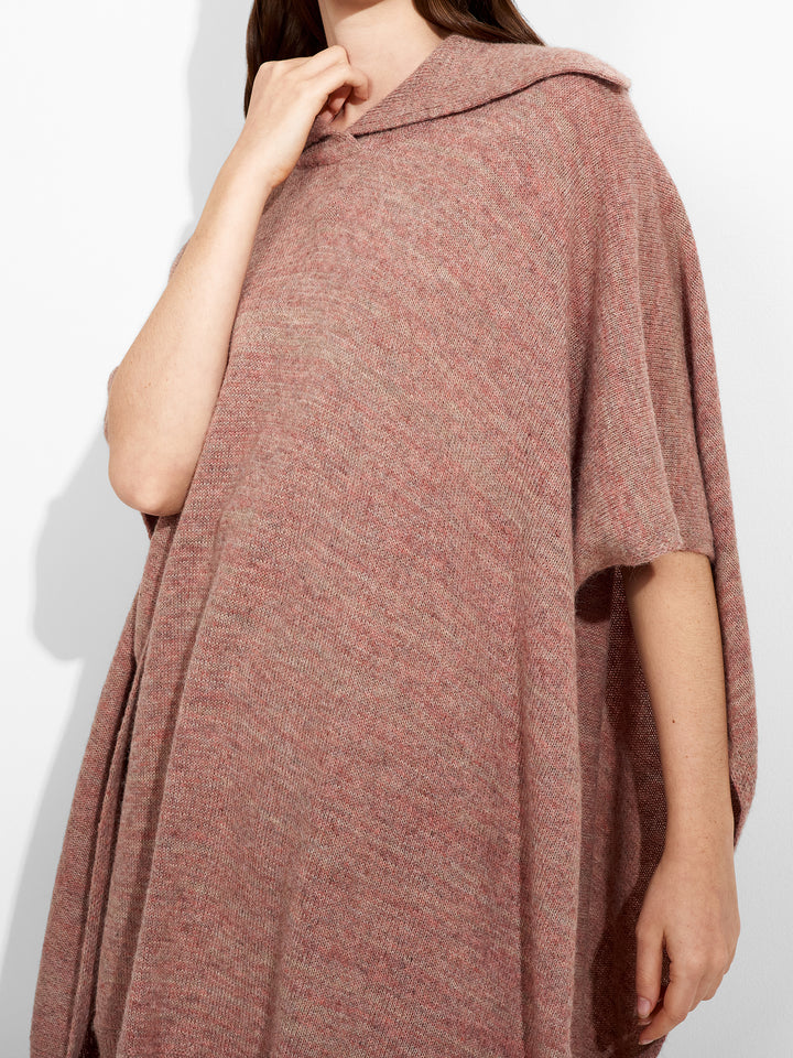Zoila Poncho Baby Alpaca Color Rosa