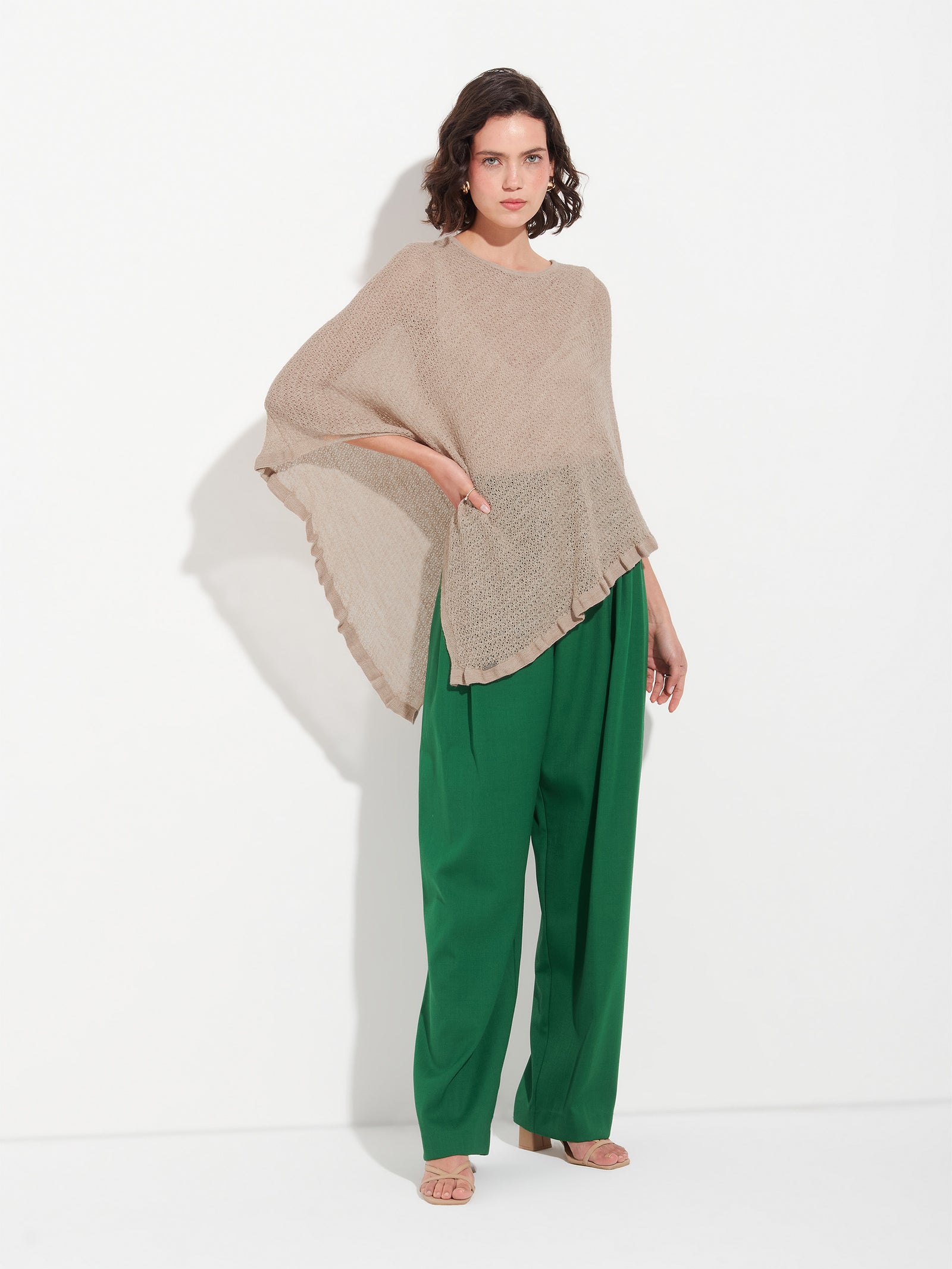 Zaeta Cape Baby Alpaca Color Beige