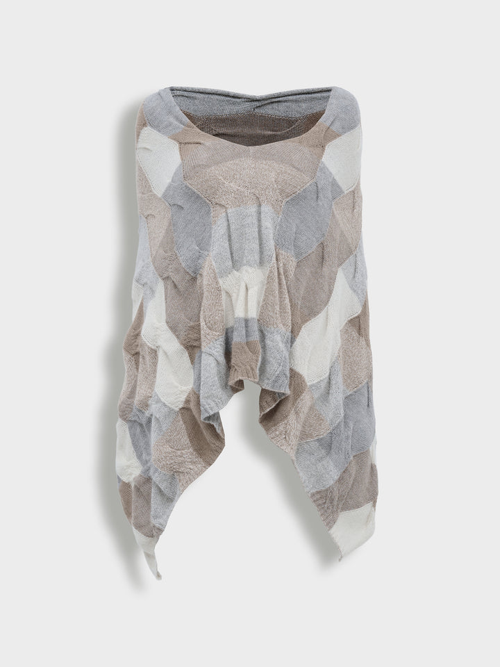Borsalino Poncho Bebé Alpaca Multicolor