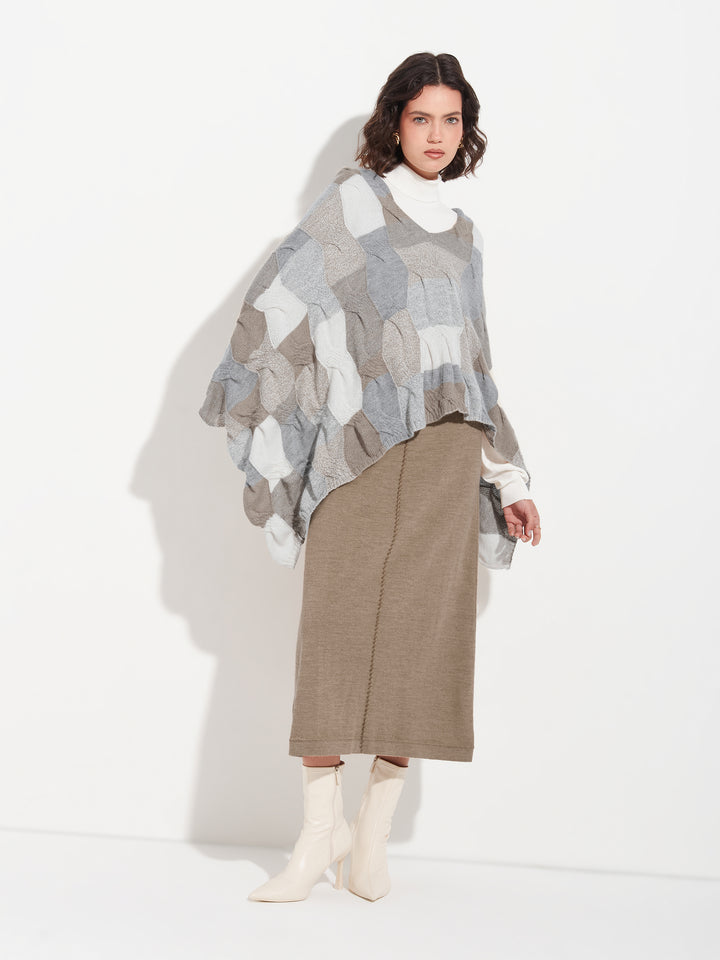Borsalino Poncho Bebé Alpaca Multicolor