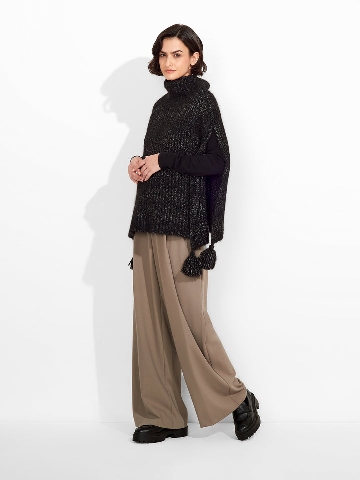 Zpazio Poncho Suri Alpaca Color Negro