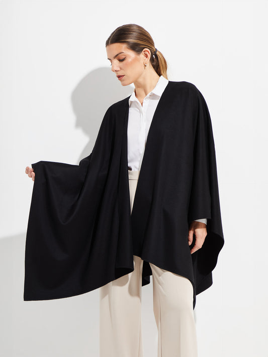 Barbara Cape Vicuña Color Black