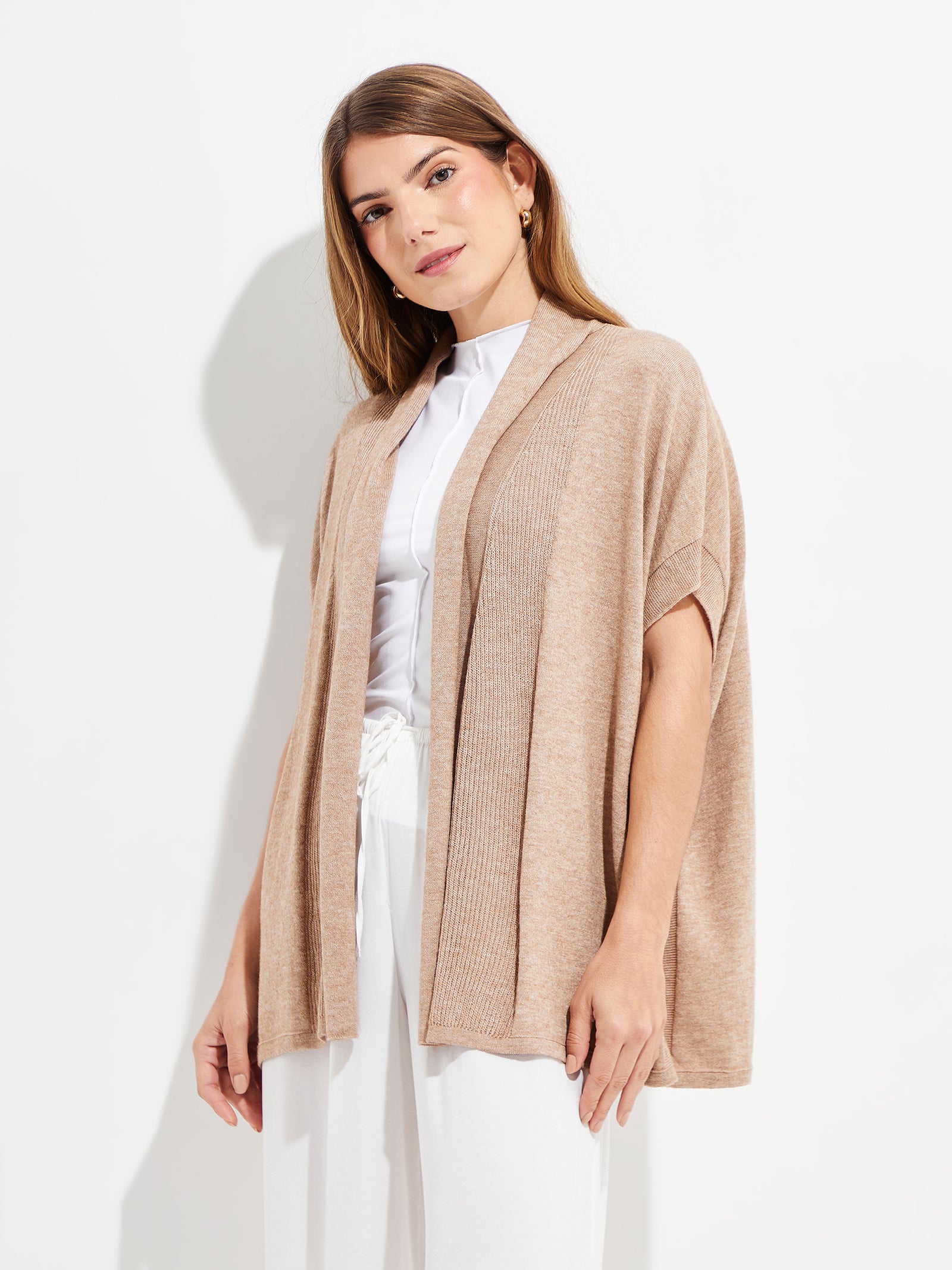Chaleco de algodón Ymogen color beige
