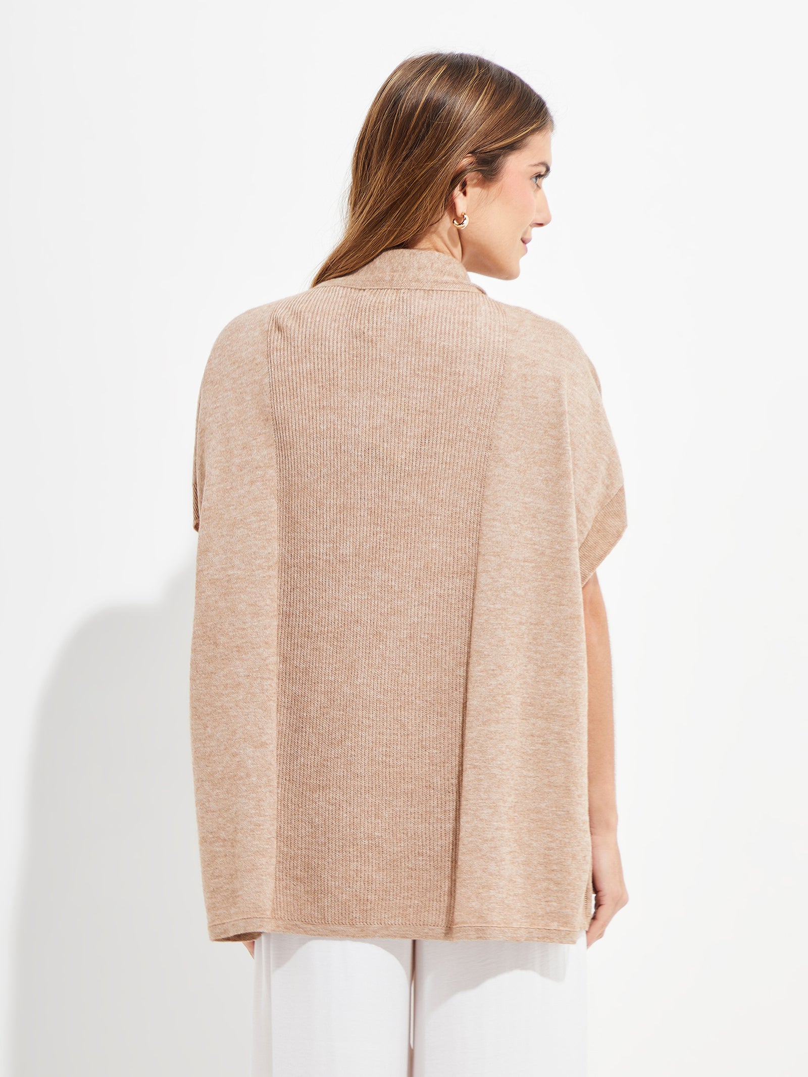 Chaleco de algodón Ymogen color beige