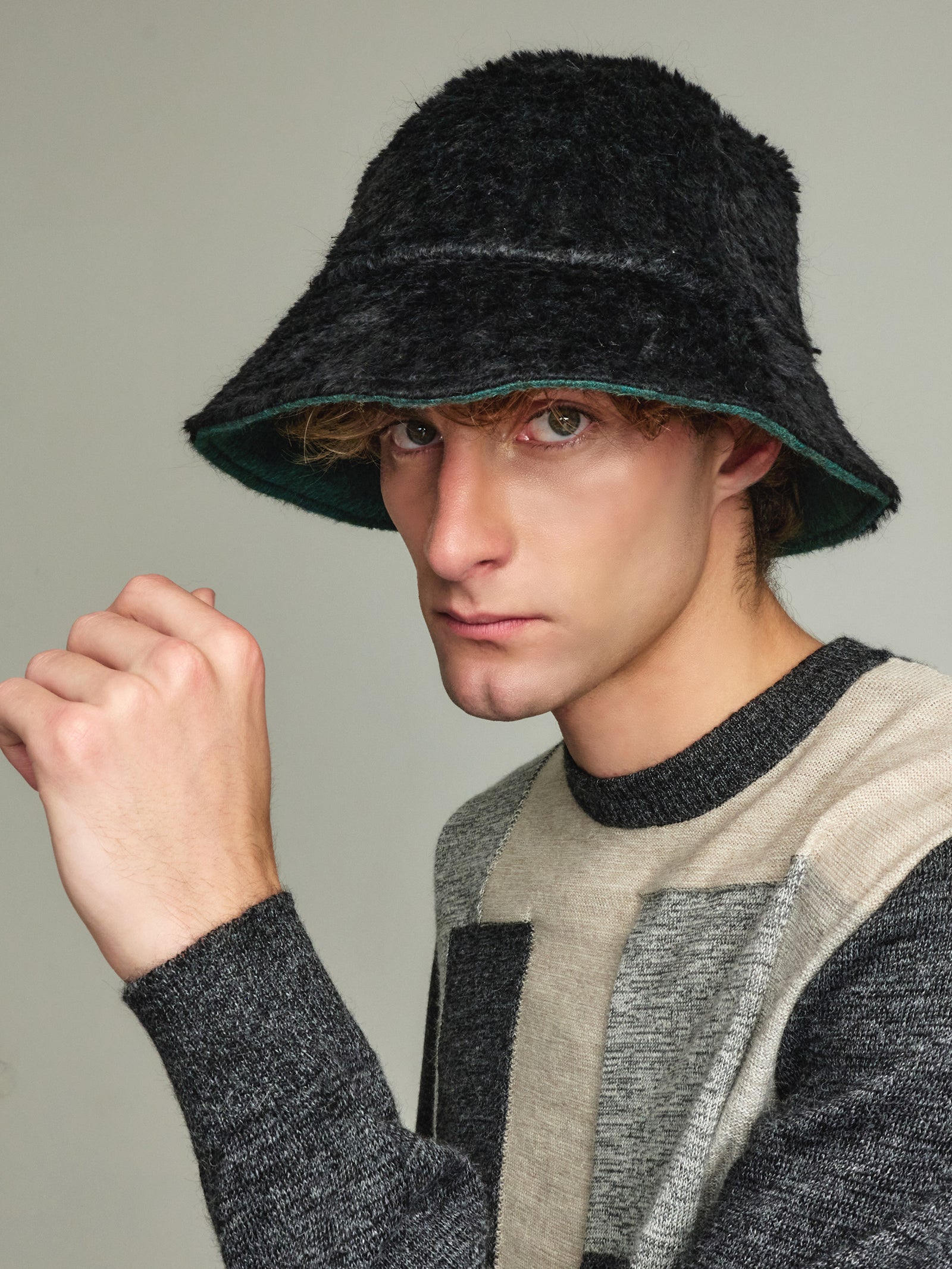 Young Hat Baby Alpaca Color Green