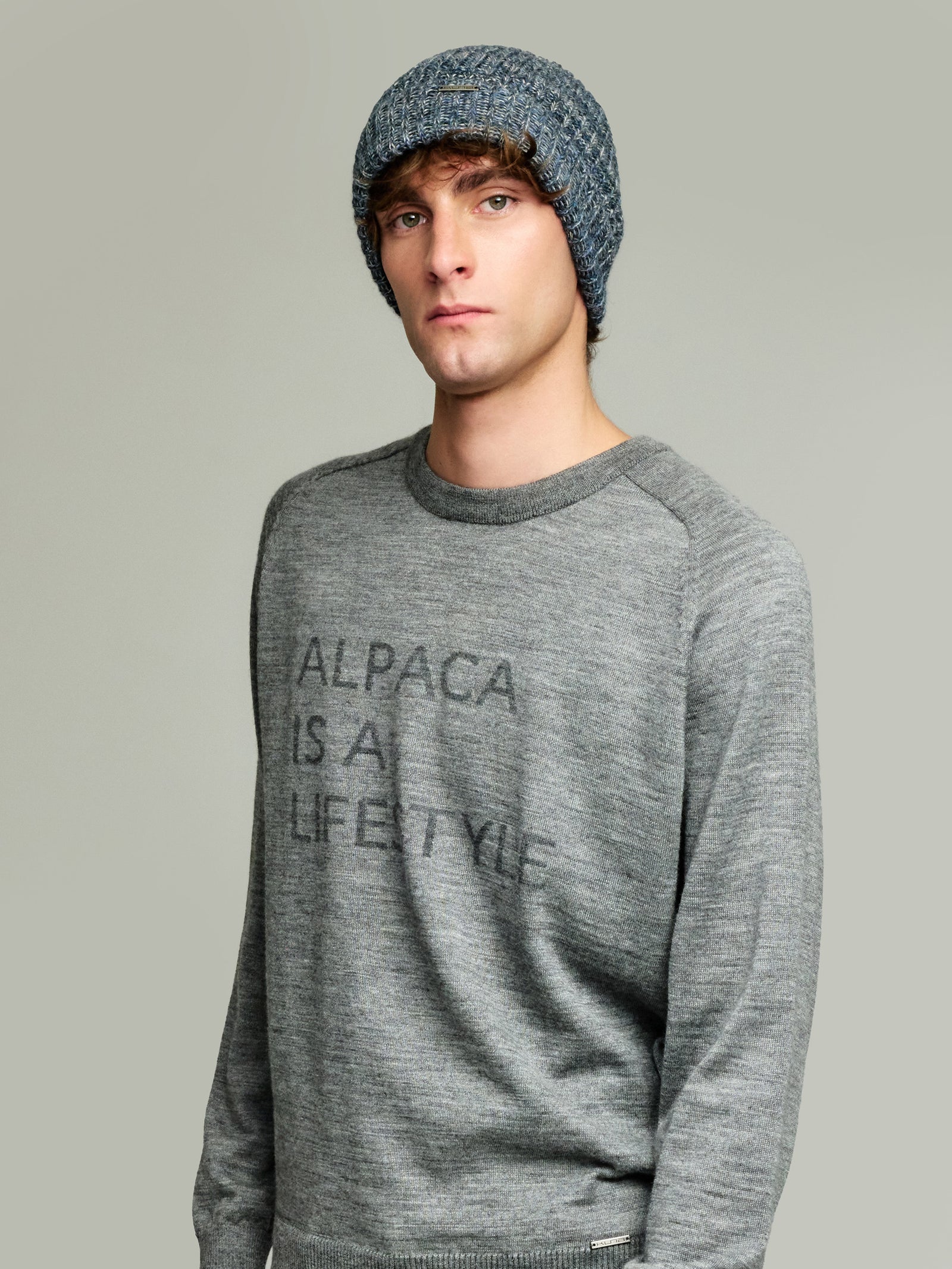 Ubicate Hat Hat Baby Alpaca Color Blue